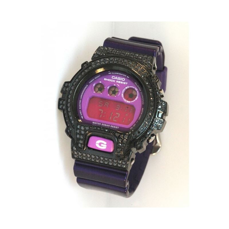 Casio G Shock 5.00 ct Swarovski Iced Out Mens Watch G 105
